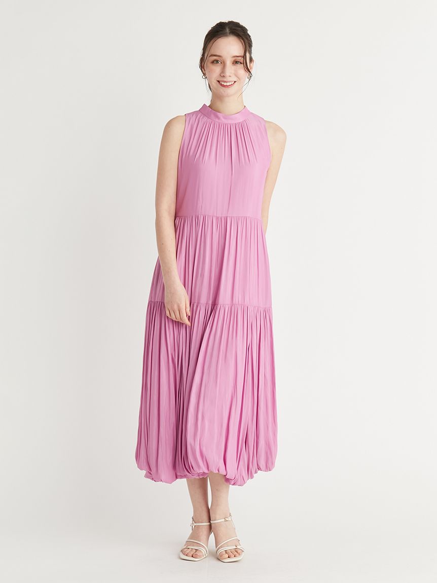 ★送料込◆2色 バルーン フリル ワンピース 2WAYバルーンヘムワンピース(デイリーワンピース)｜DRESS