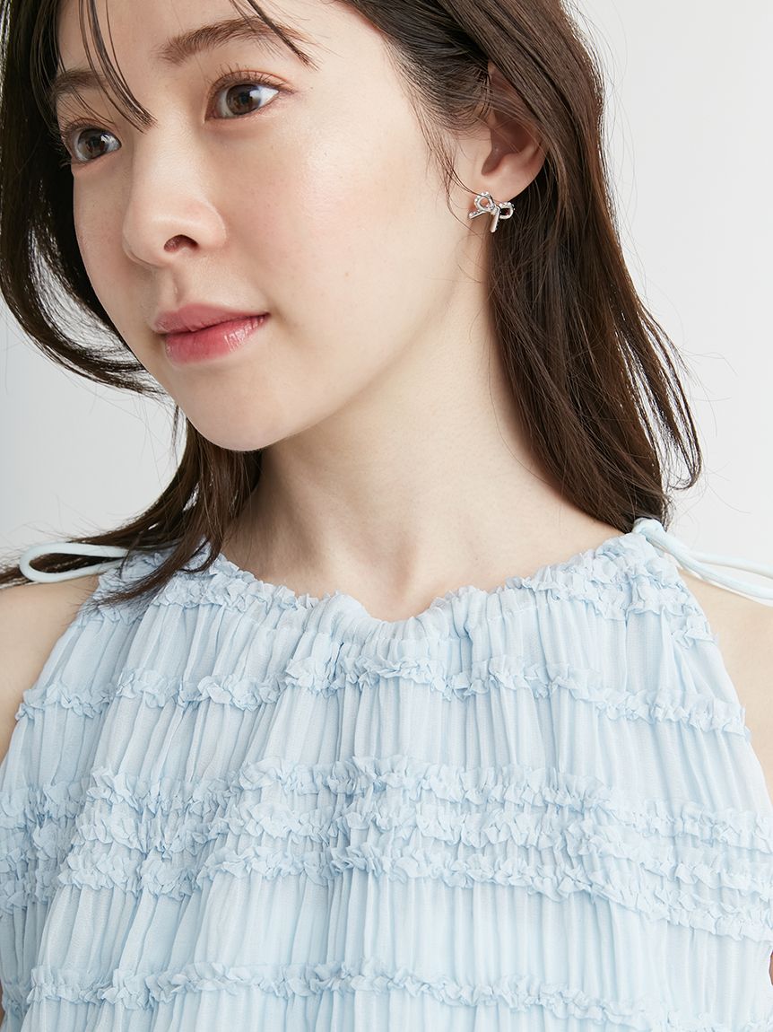 ギャザーシフォンセットアップ(デイリーワンピース)｜DRESS