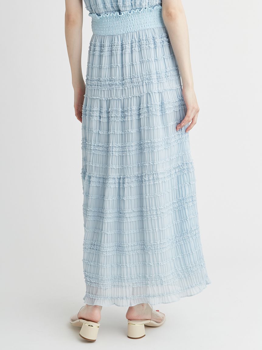 ギャザーシフォンセットアップ(デイリーワンピース)｜DRESS