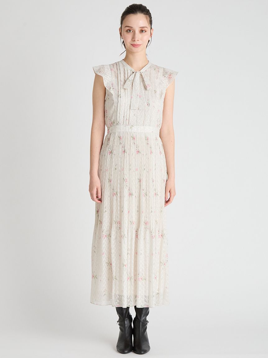 CELFORD ボウタイブラウスワンピース CELFORD×P.J. REDOUTEコラボ】 Rosaボウタイワンピース(デイリー