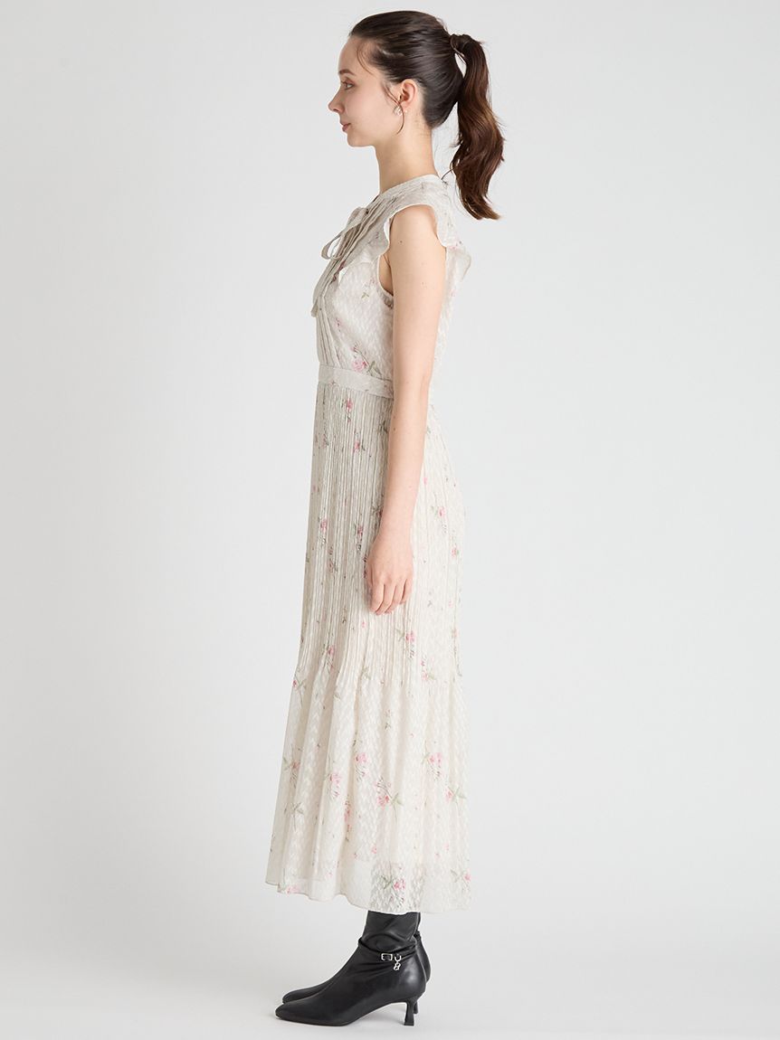 【CELFORD×P.J. REDOUTEコラボ】 Rosaボウタイワンピース CELFORD×P.J. REDOUTEコラボ】 Rosaボウタイワンピース(デイリー