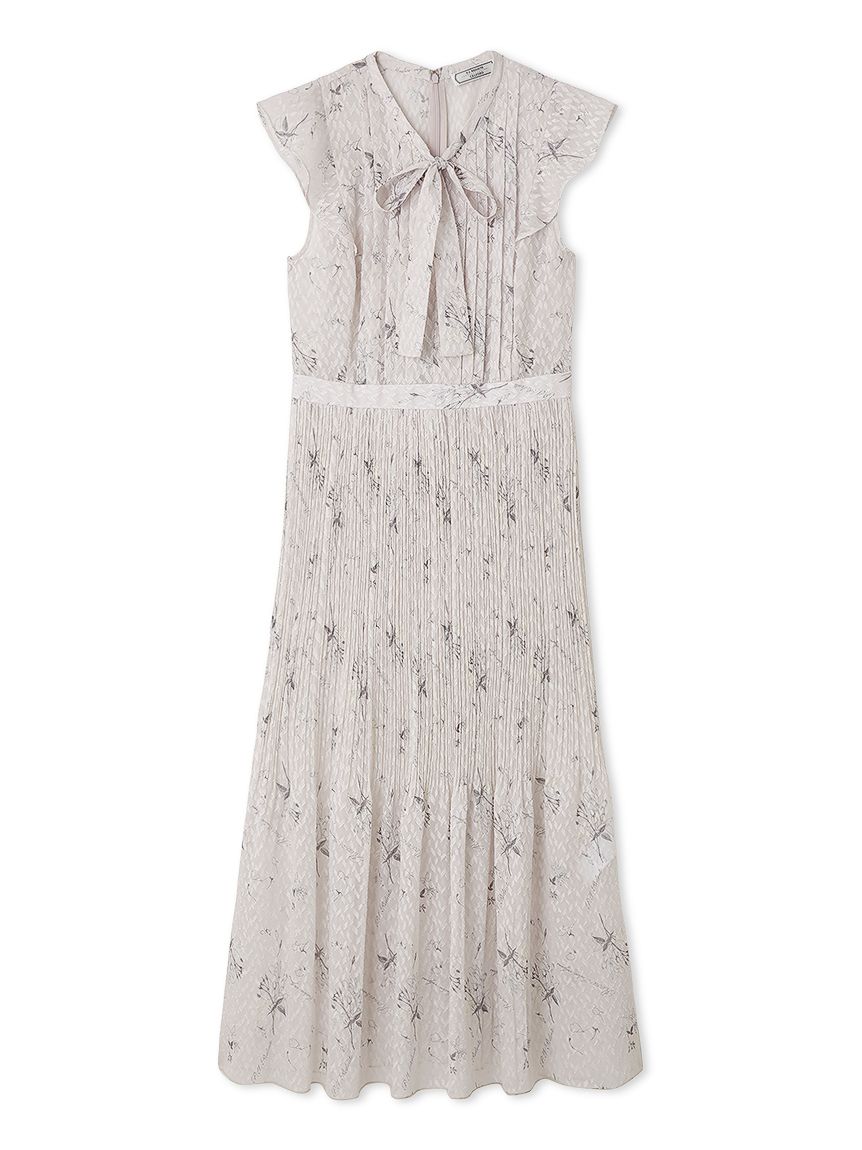 CELFORD×P.J. REDOUTEコラボ】 Rosaボウタイワンピース(デイリー