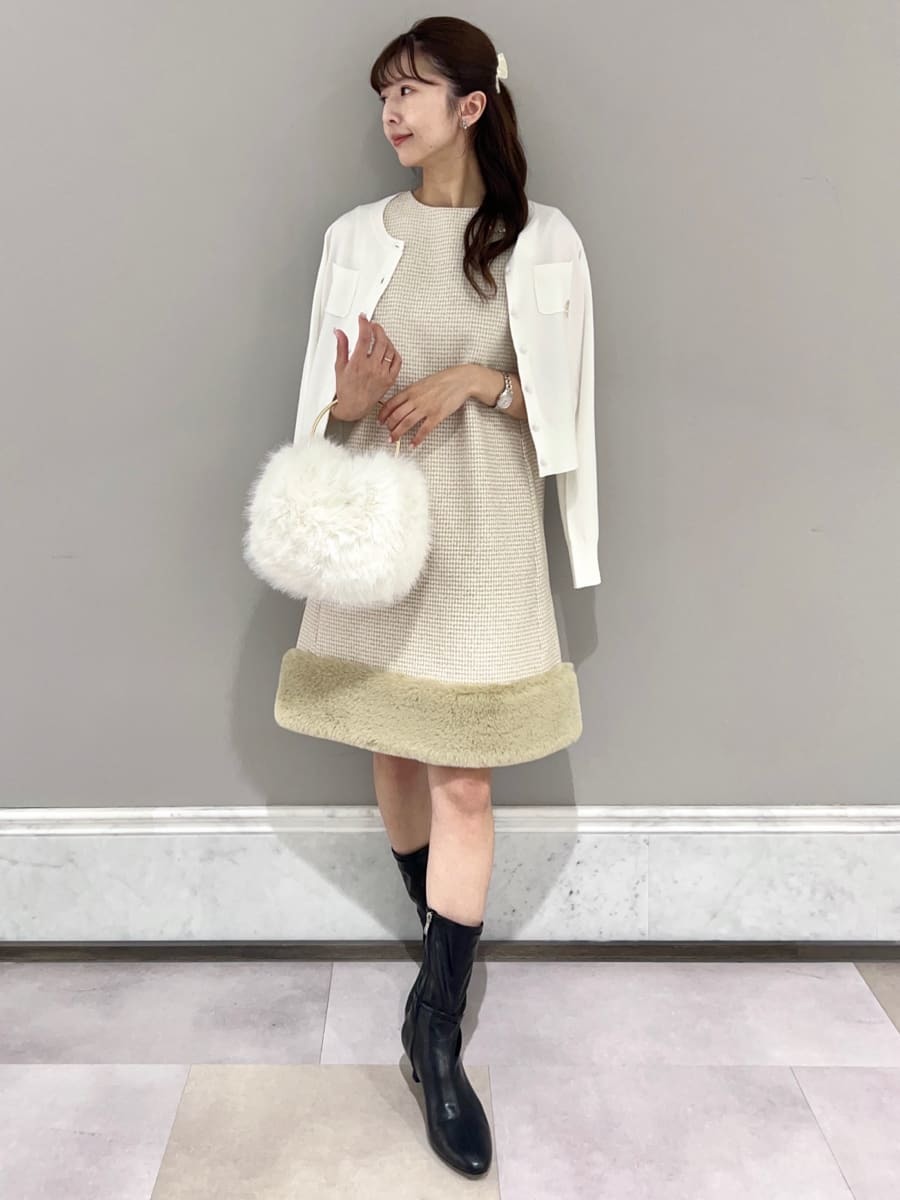【美品】即日発送CELFORD 裾ファーミニワンピース 裾ファーミニワンピース(デイリーワンピース)｜DRESS（ドレス