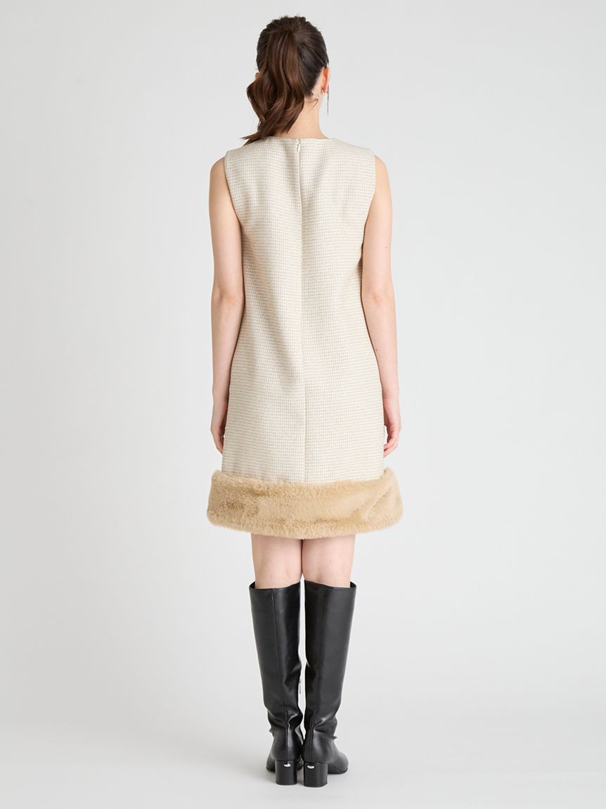 【CELFORD】裾ファーミニワンピース♡BLK♡38サイズ 裾ファーミニワンピース(デイリーワンピース)｜DRESS（ドレス