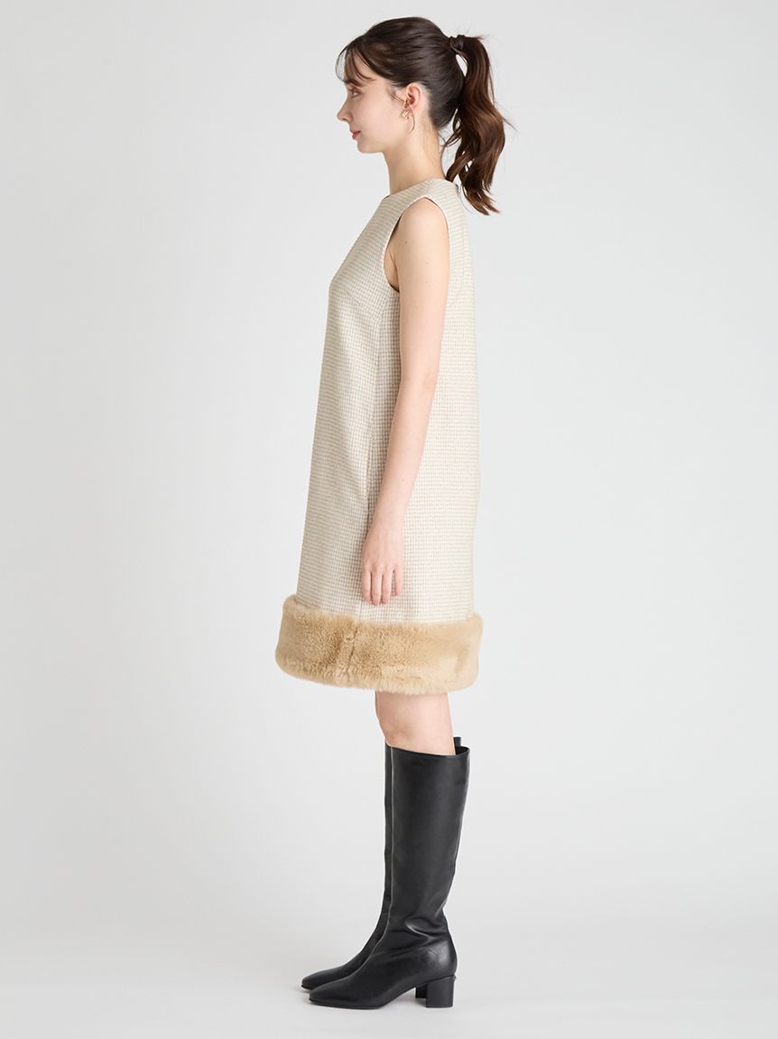 【美品】即日発送CELFORD 裾ファーミニワンピース 裾ファーミニワンピース(デイリーワンピース)｜DRESS（ドレス