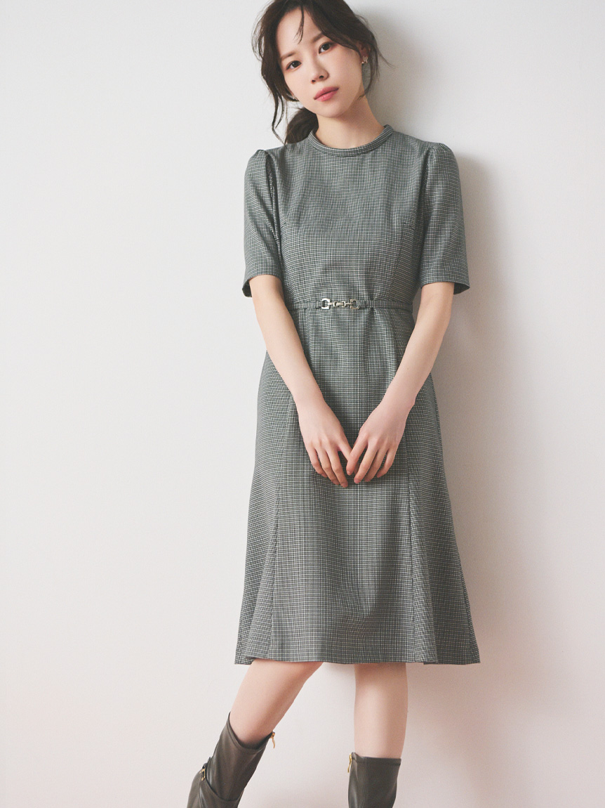 ベルト付きミニワンピース(デイリーワンピース)｜DRESS（ドレス