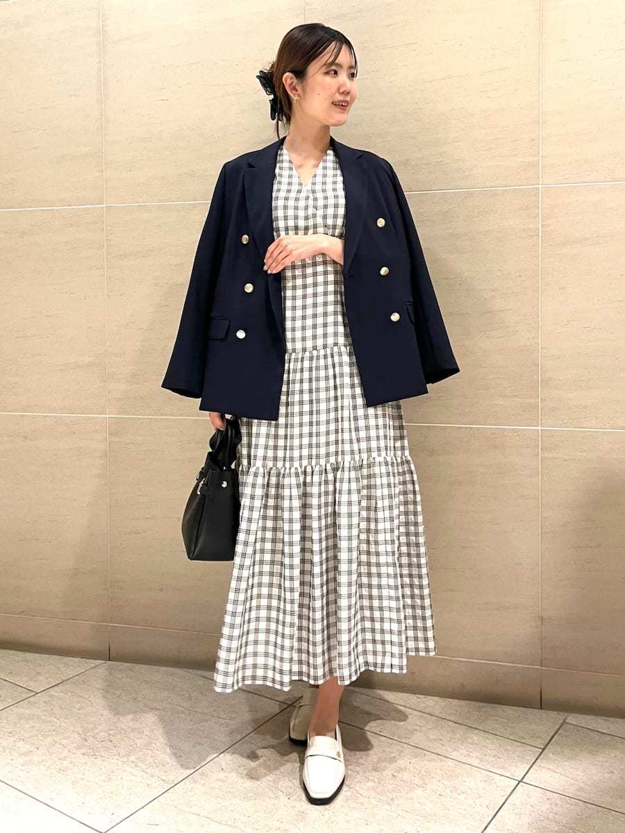 Celford サッカーチェックワンピース CRM 38 サッカーチェックワンピース(デイリーワンピース)｜DRESS