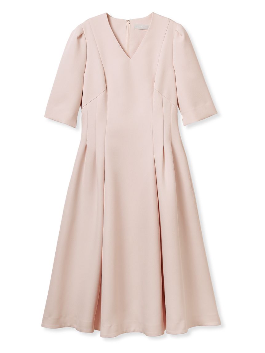 Vネックフィット＆フレアワンピース(フォーマルワンピース)｜DRESS