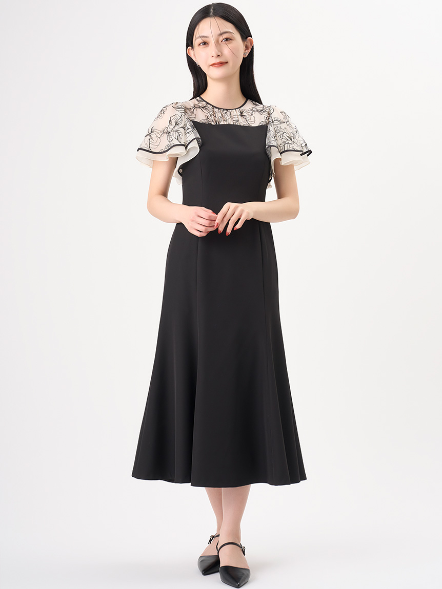 チュールエンブロイダリーマーメイドドレス(オケージョンドレス