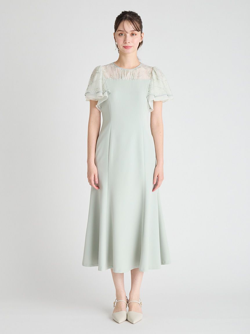 チュールエンブロイダリーマーメイドドレス(オケージョンドレス