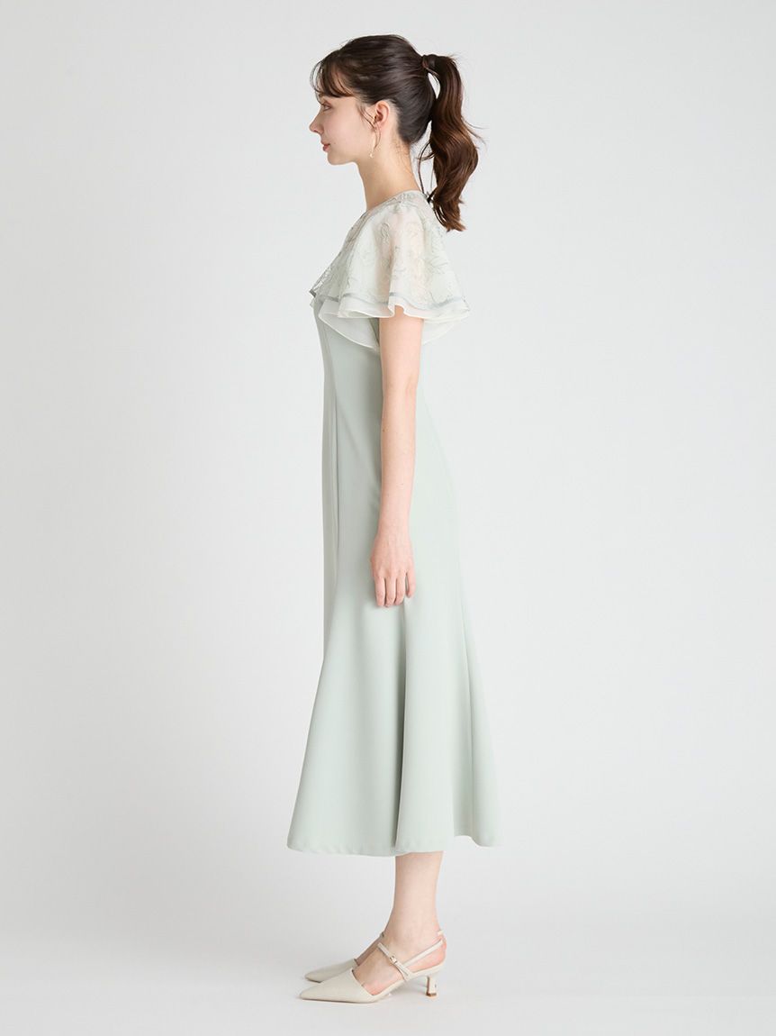 チュールエンブロイダリーマーメイドドレス(オケージョンドレス