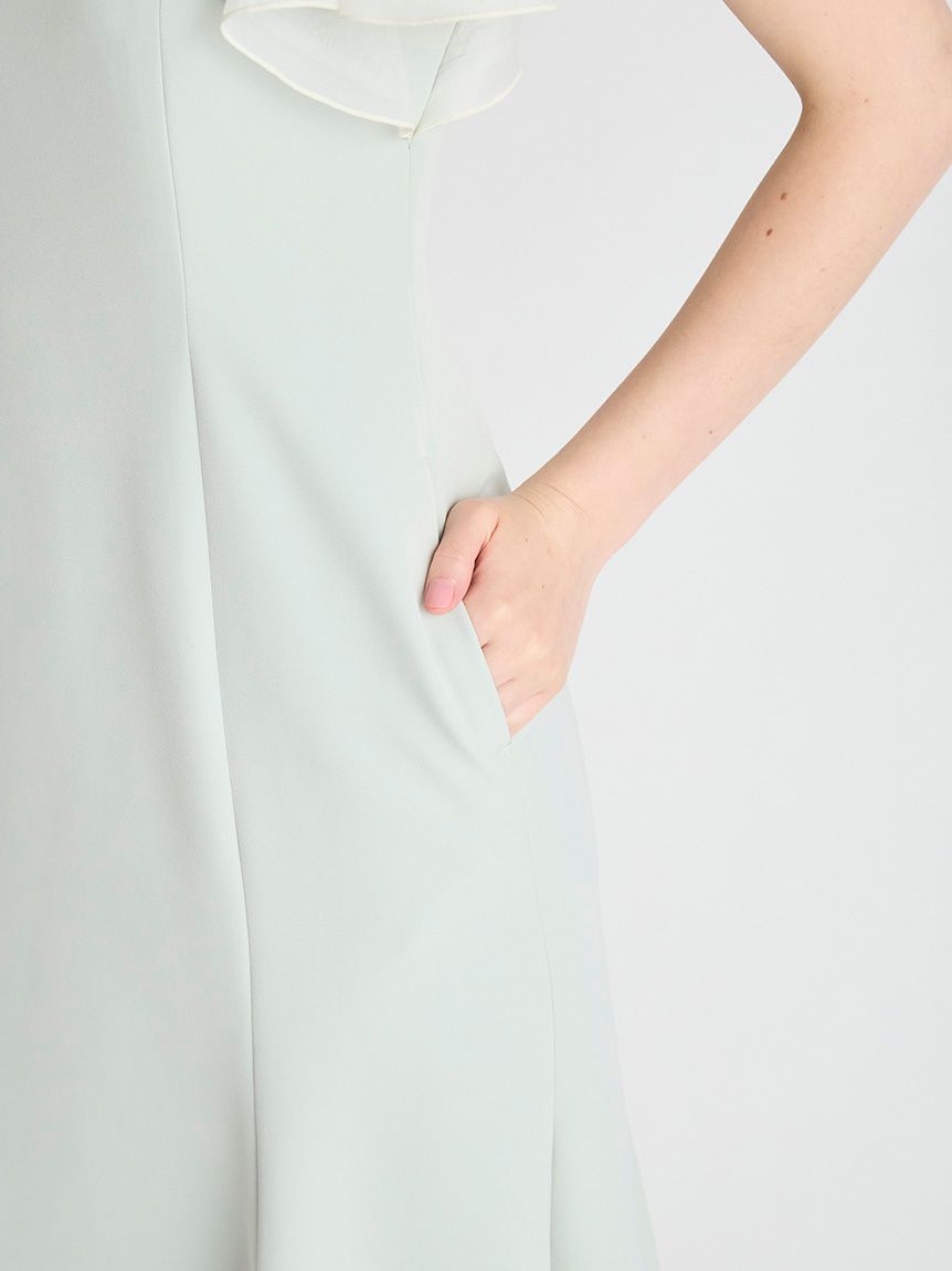 チュールエンブロイダリーマーメイドドレス(オケージョンドレス