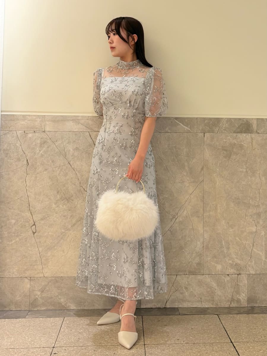 バックリボンスモールフラワードレス CELFORD 36 バックリボンスモールフラワードレス(オケージョンドレス)｜DRESS