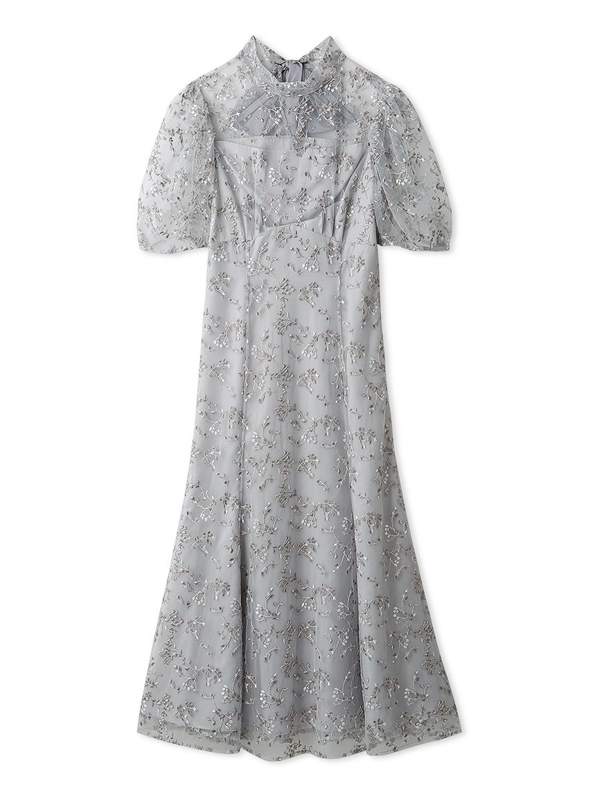 バックリボンスモールフラワードレス(オケージョンドレス)｜DRESS