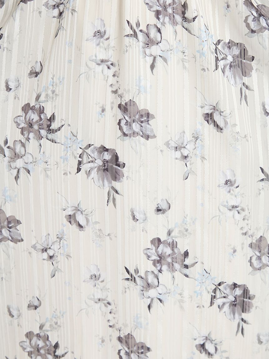 極美品✨️CELFORD フラワーレースプリントワンピース 花柄 ミント 36 S レイヤードフラワープリントワンピース(デイリーワンピース)｜DRESS