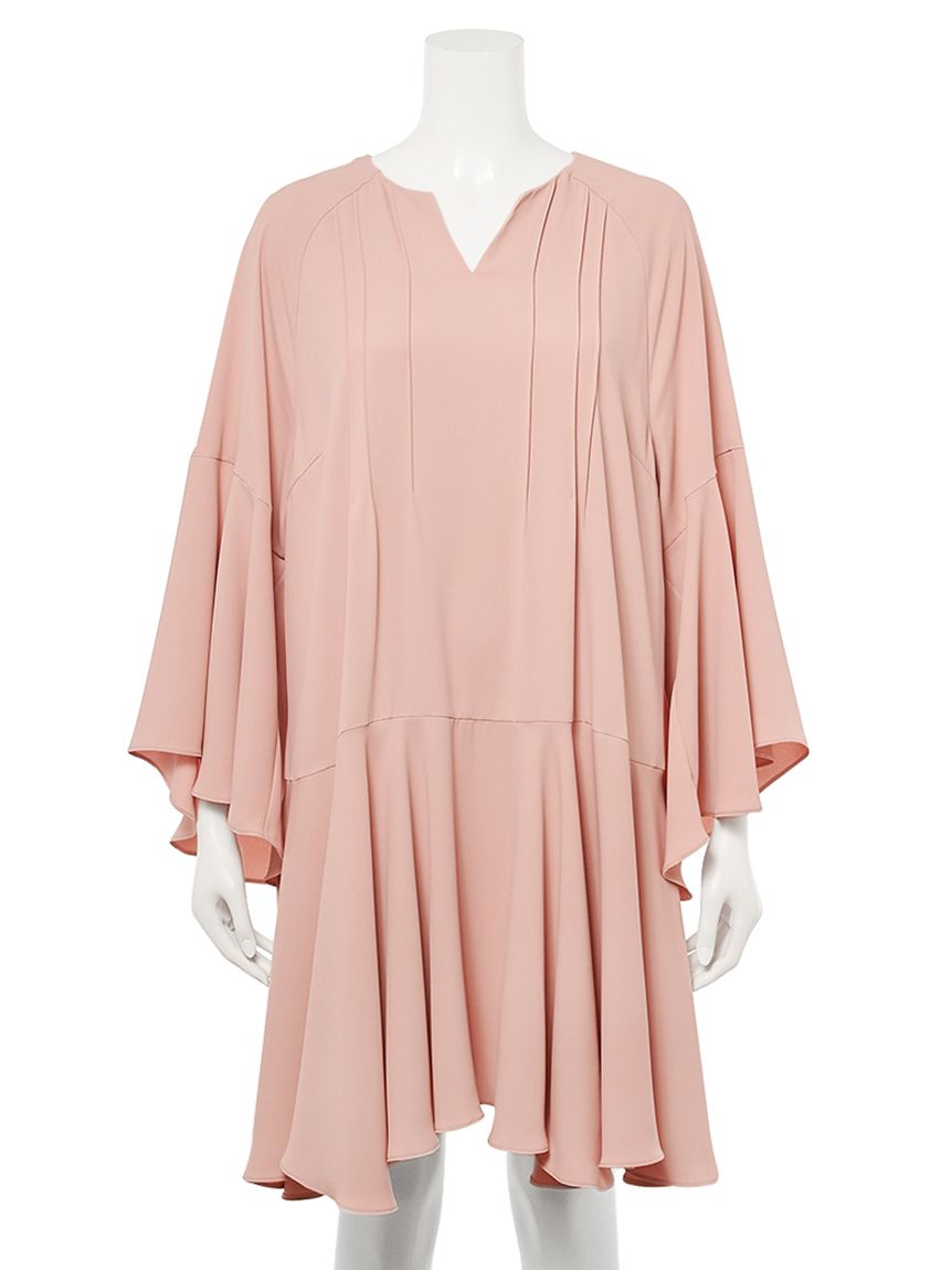 クリスチャンディオール　ワンピース　フレア　リボン　ボーダー　ピンク L・XL クリスチャンディオール ワンピース フレア リボン ボーダー ピンク L