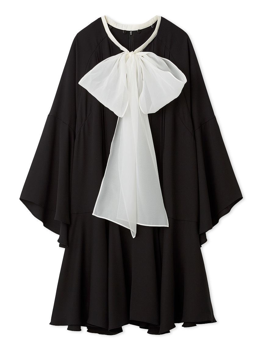 ビッグリボンフレアワンピース(デイリーワンピース)｜DRESS（ドレス