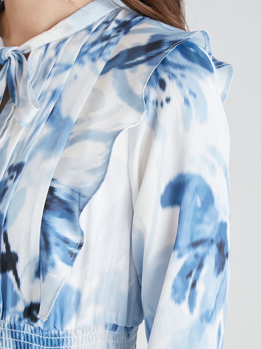 ミュテッドフローラルプリントワンピース(デイリーワンピース)｜DRESS