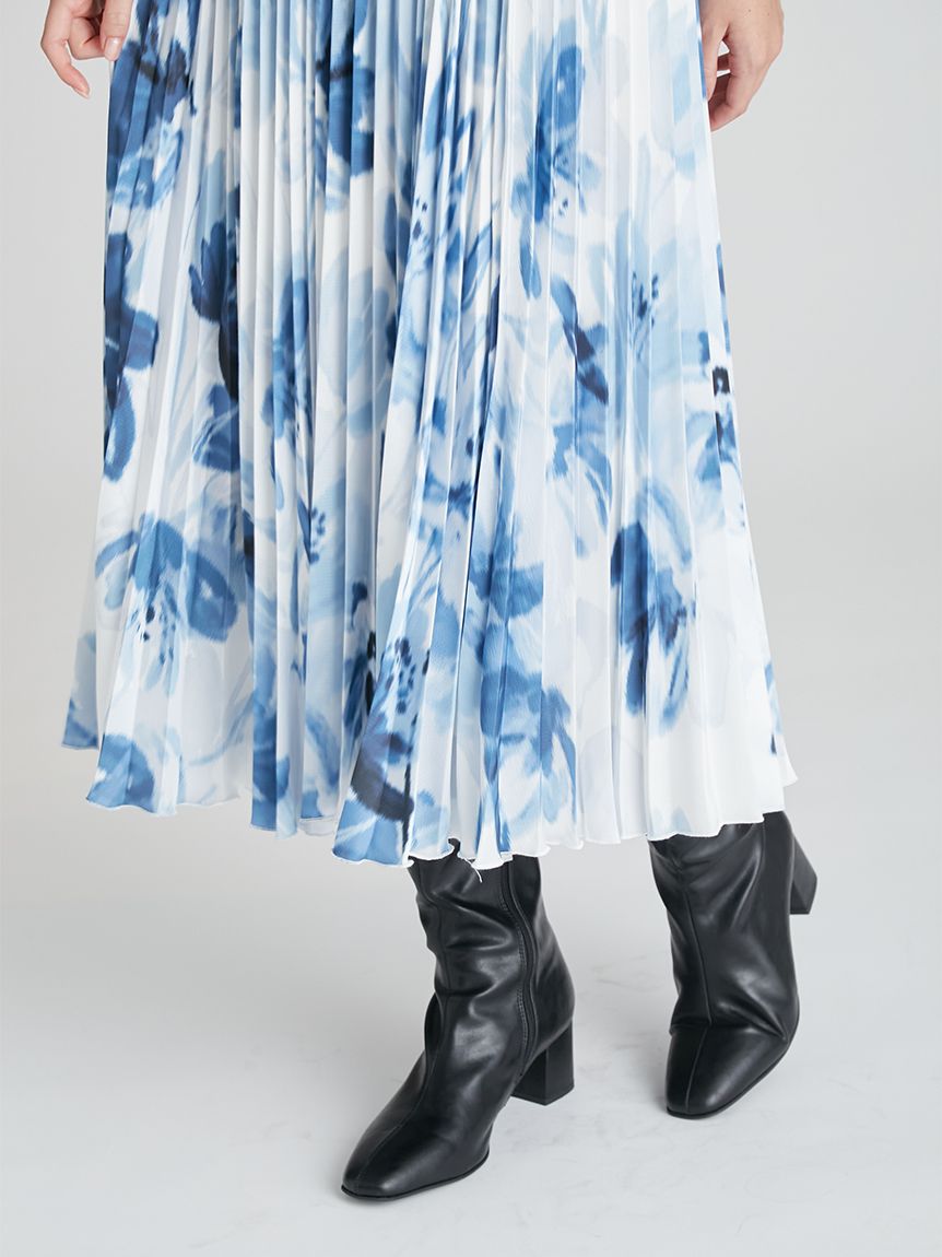 ミュテッドフローラルプリントワンピース(デイリーワンピース)｜DRESS