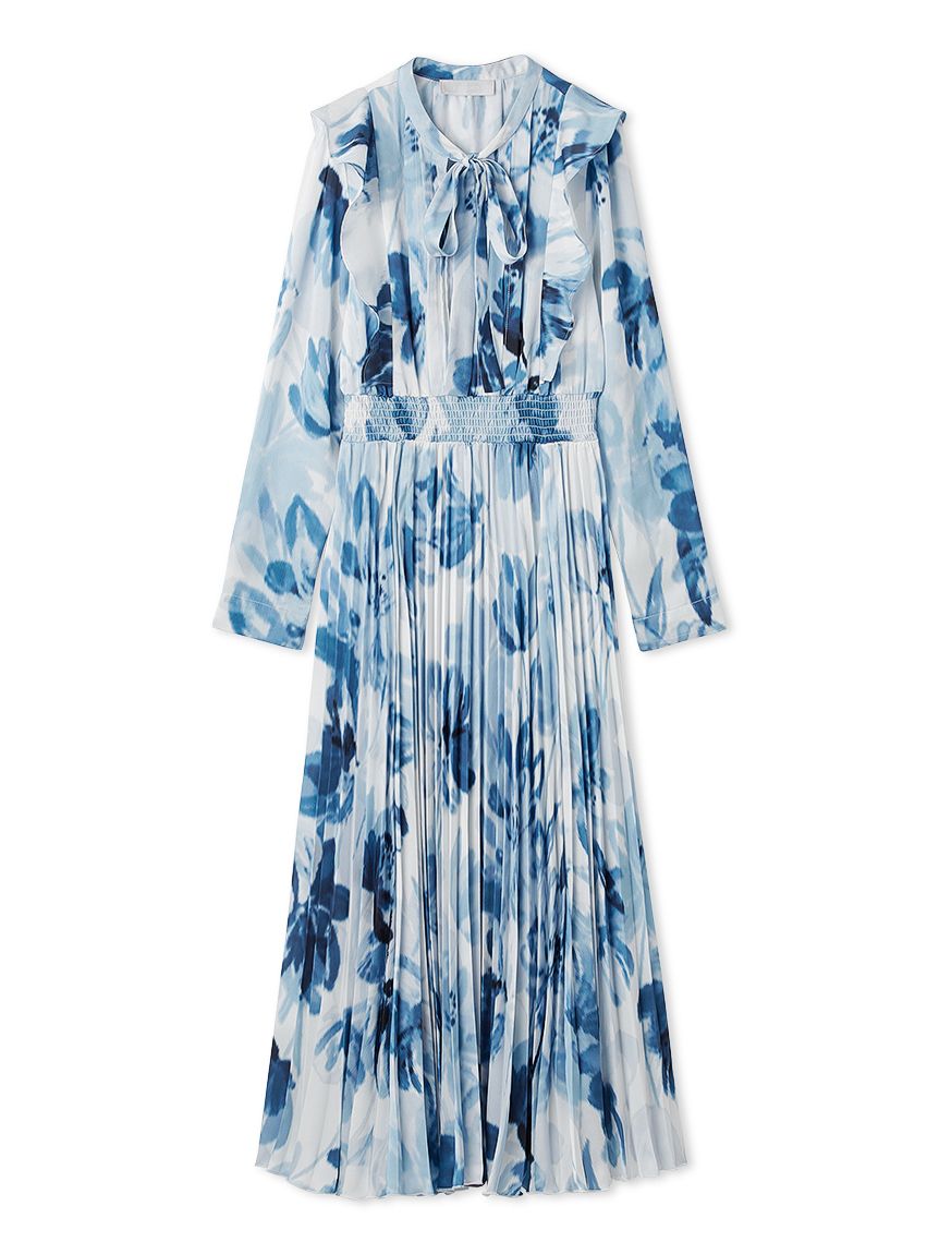 新品未使用　社交ダンス　フローラルプリント　ワンピース ドレス ミュテッドフローラルプリントワンピース(デイリーワンピース)｜DRESS