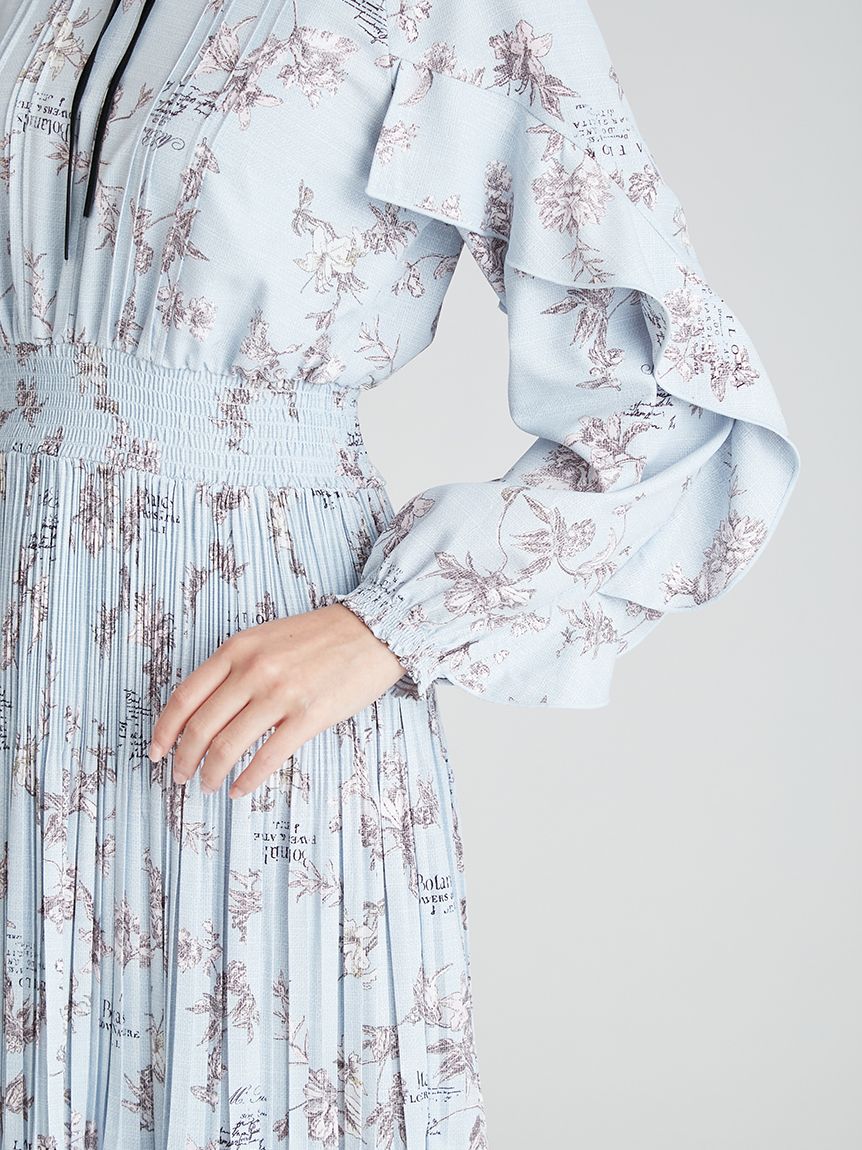 ボタニカルレタープリントワンピース(デイリーワンピース)｜DRESS