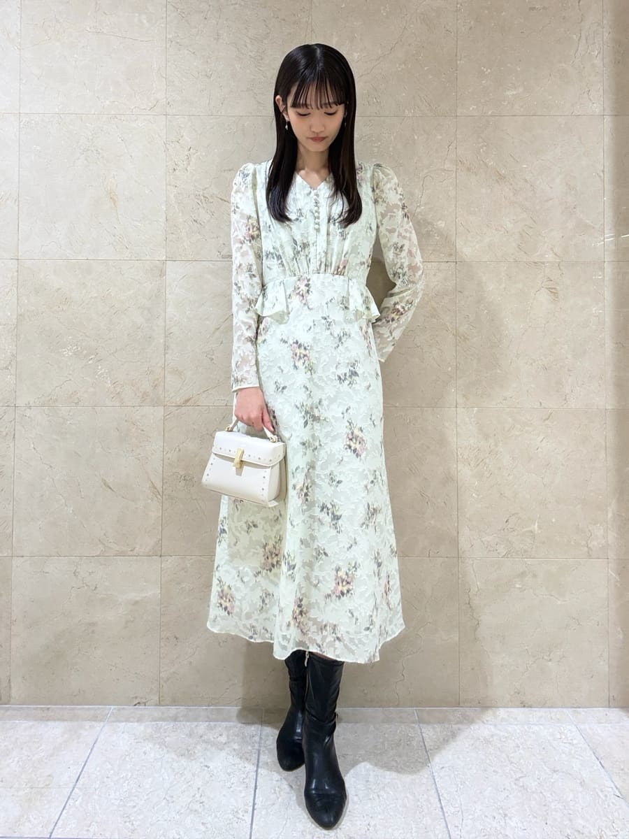 ウエストペプラムデザインワンピース(デイリーワンピース)｜DRESS