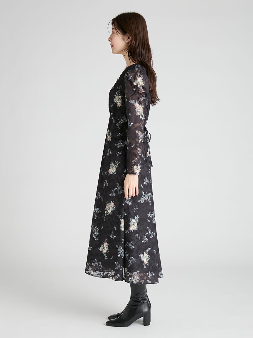 ウエストペプラムデザインワンピース(デイリーワンピース)｜DRESS
