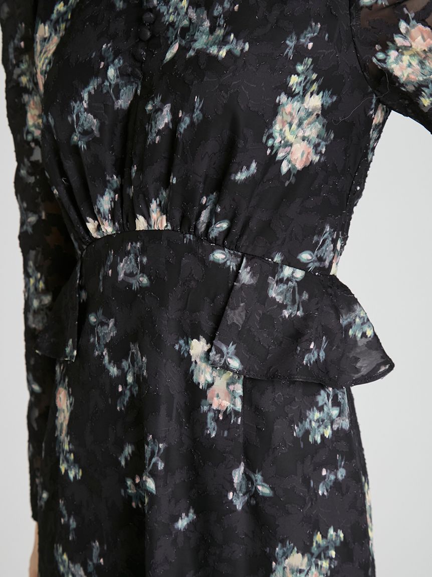 ウエストペプラムデザインワンピース(デイリーワンピース)|DRESS ウエストペプラムデザインワンピース(デイリーワンピース)|DRESS