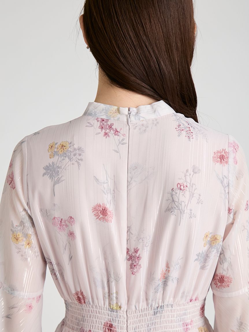 フラワープリントボウタイワンピース(デイリーワンピース)｜DRESS