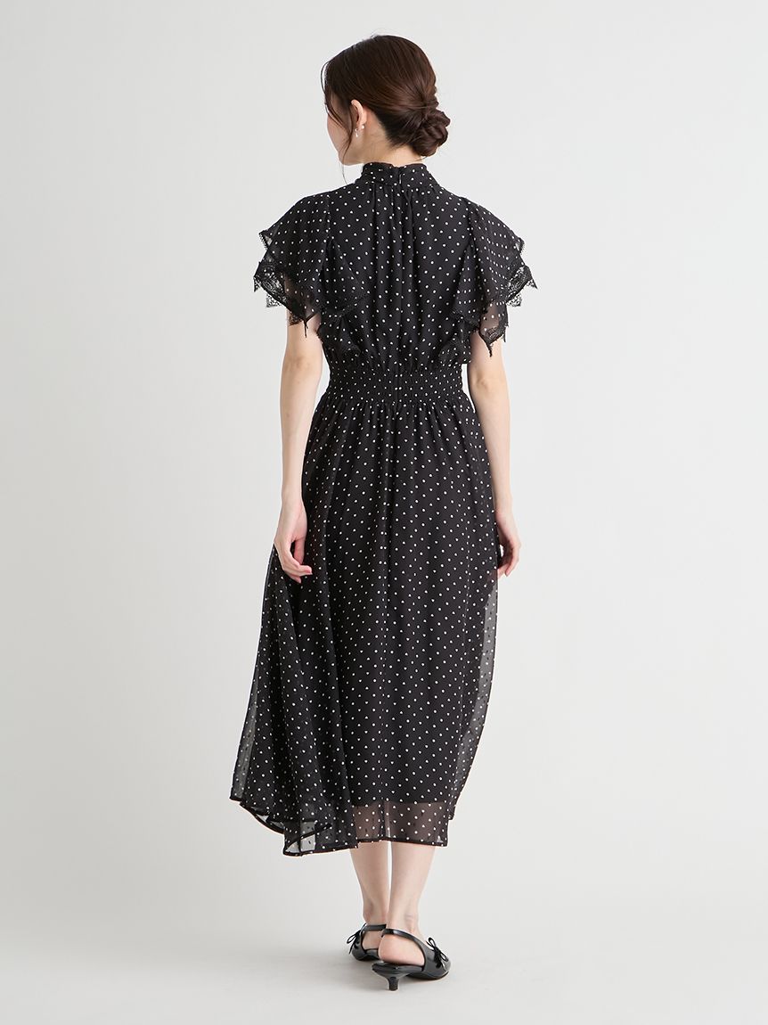 洗える】ハートドットプリントワンピース(デイリーワンピース)｜DRESS