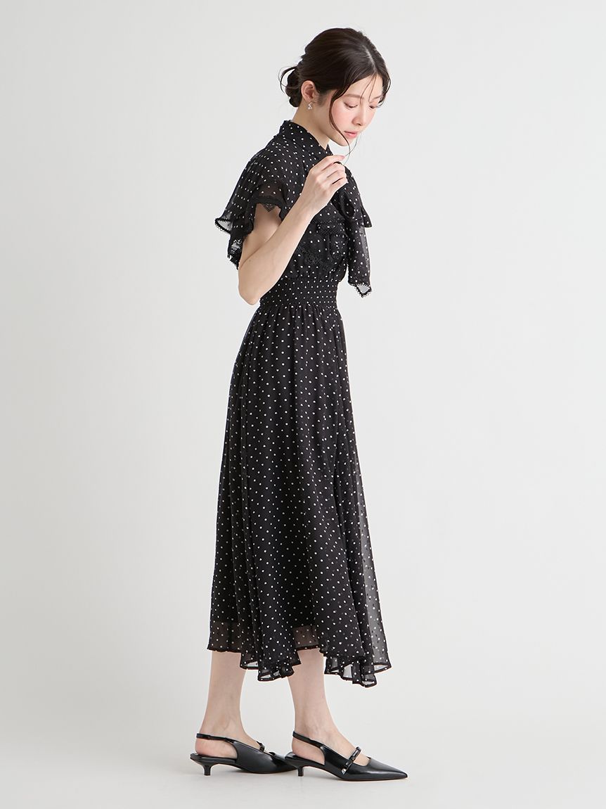 洗える】ハートドットプリントワンピース(デイリーワンピース)｜DRESS