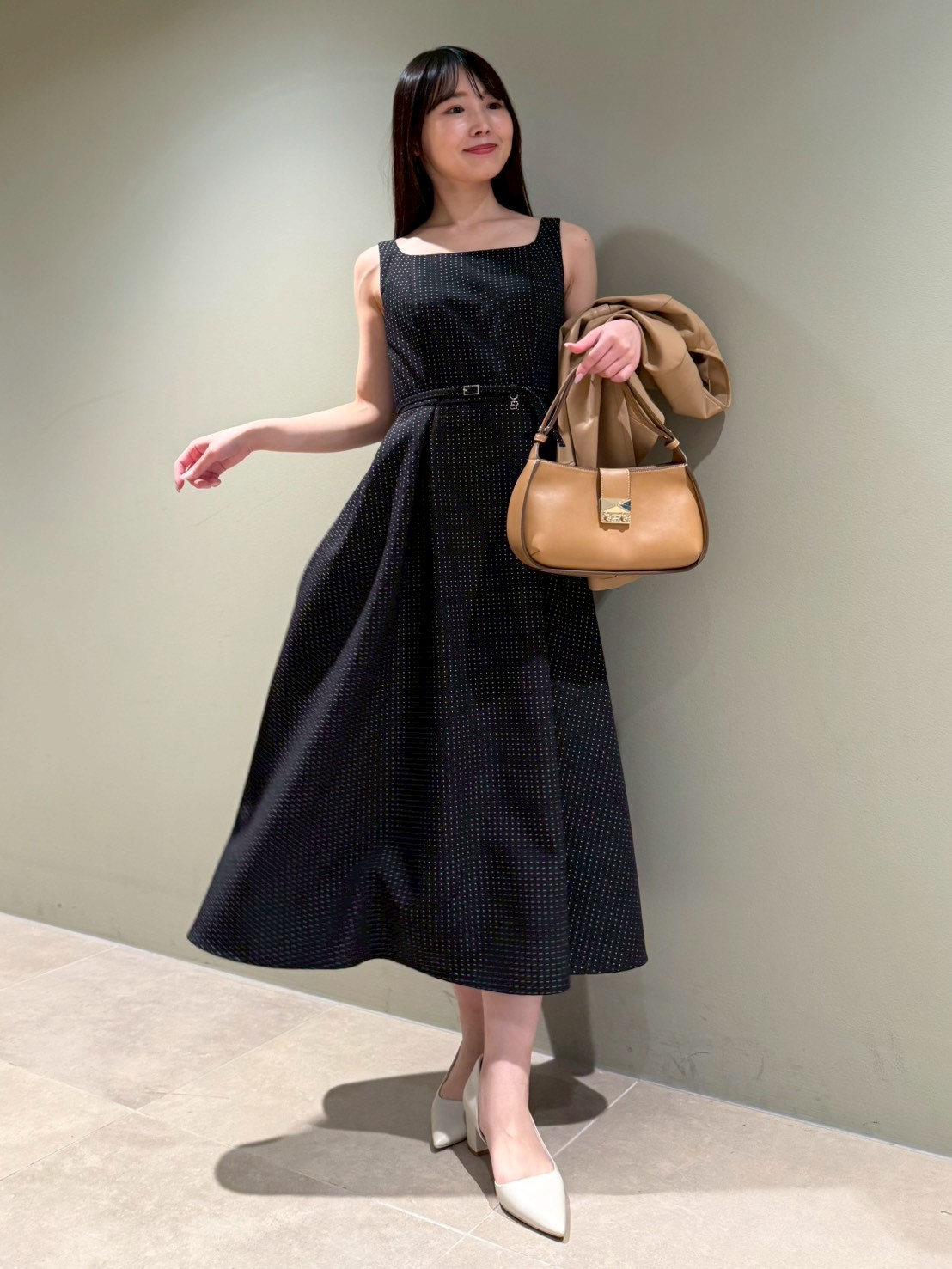 洗える】バリエーションフィット＆フレアワンピース(デイリー