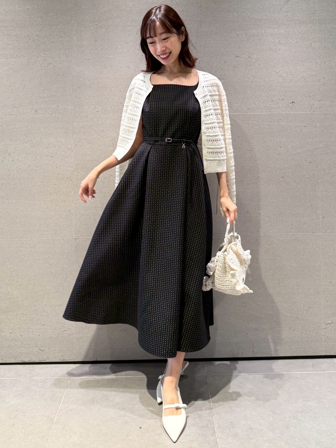 洗える】バリエーションフィット＆フレアワンピース(デイリー