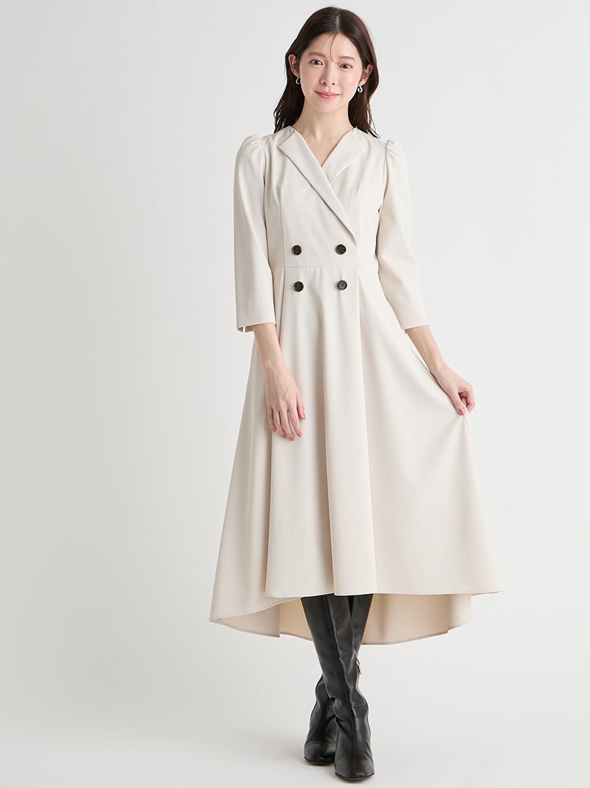 洗える】トレンチデザインワンピース(デイリーワンピース)｜DRESS