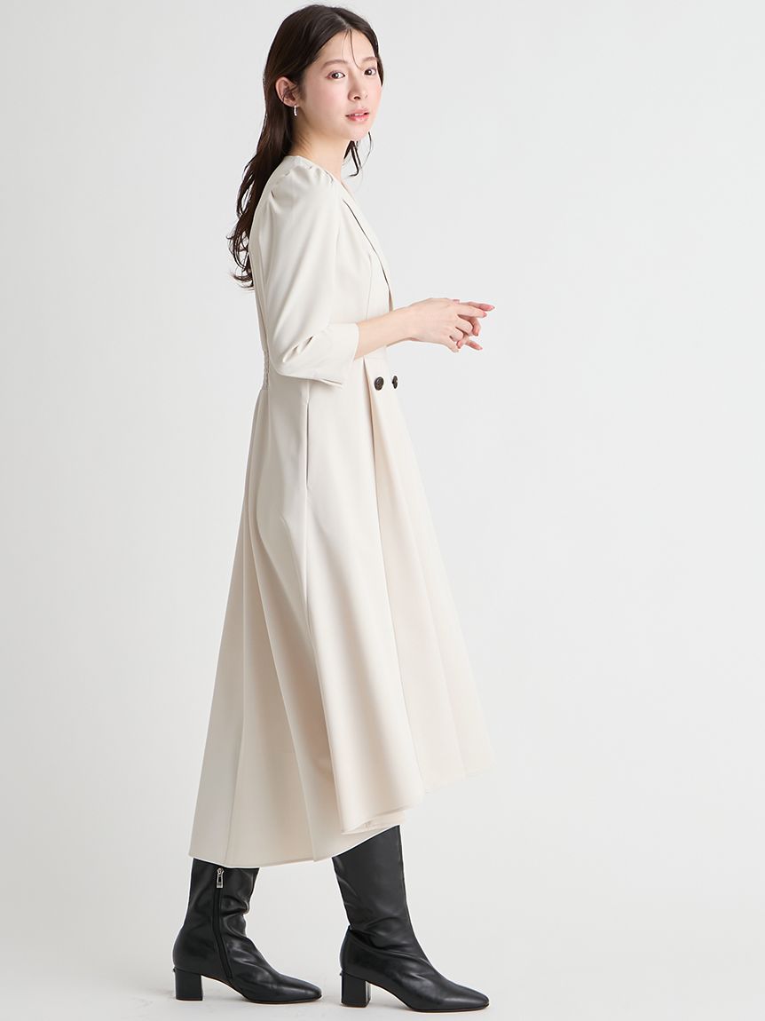 洗える】トレンチデザインワンピース(デイリーワンピース)｜DRESS