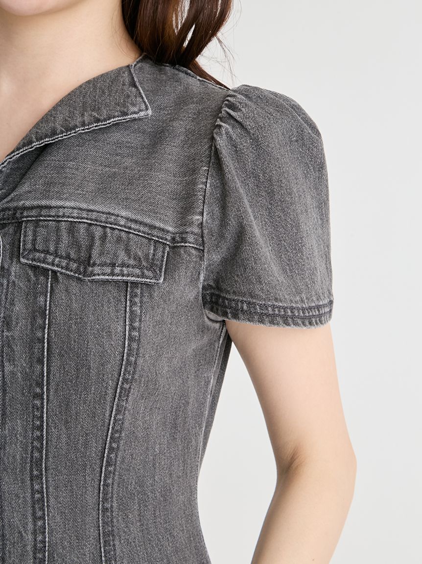 洗える】マーメイドデニムワンピース(デイリーワンピース)｜DRESS