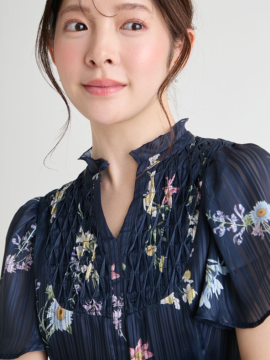 ボタニカルプリントワンピース(デイリーワンピース)｜DRESS（ドレス