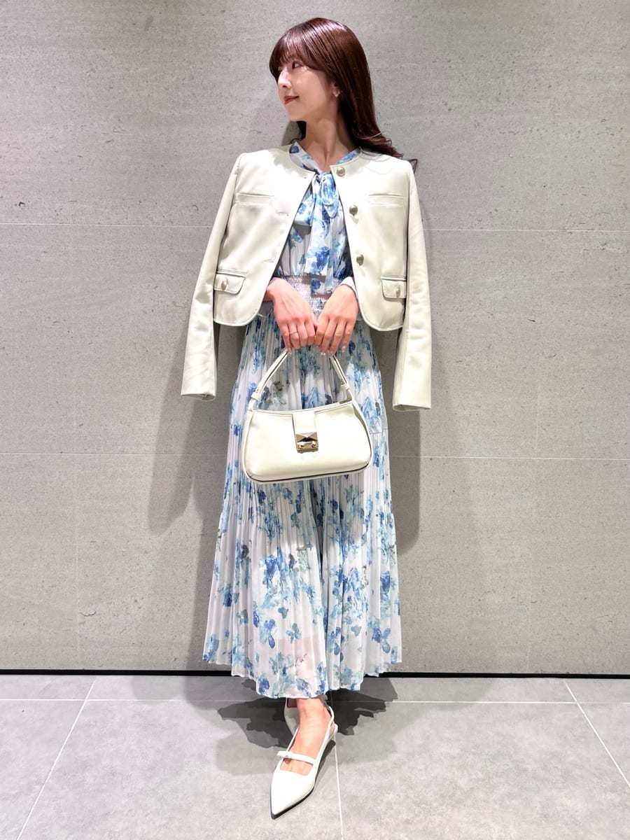 マーブルフラワープリントワンピース(デイリーワンピース)｜DRESS