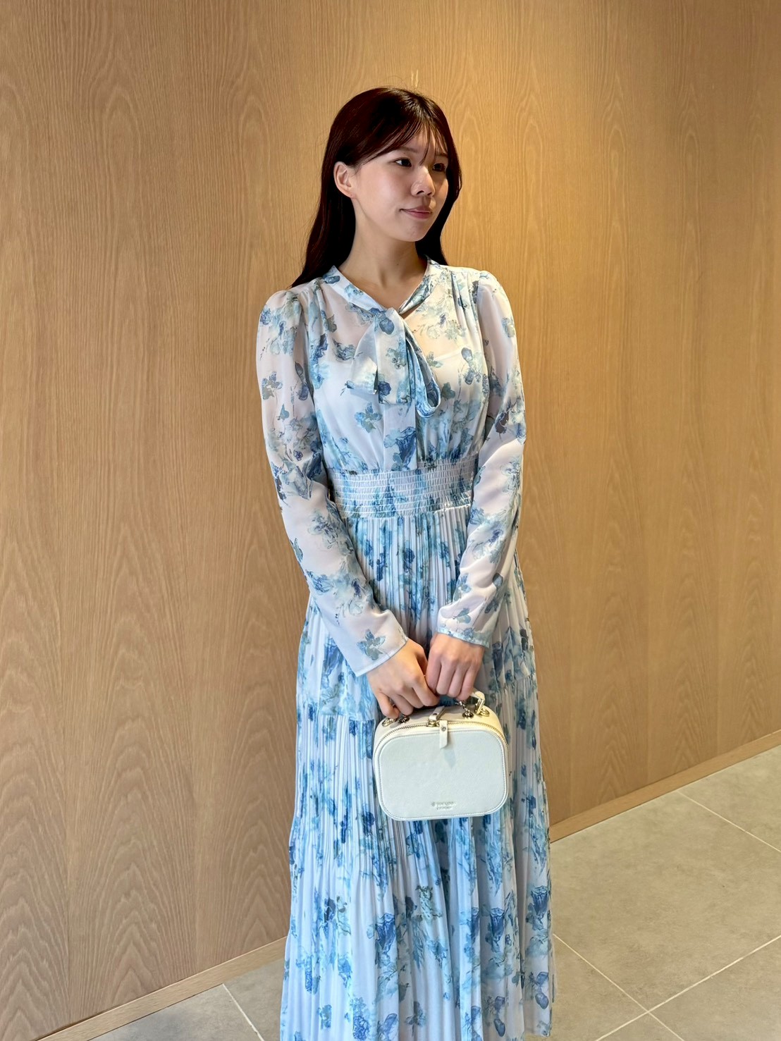 マーブルフラワープリントワンピース(デイリーワンピース)|DRESS マーブルフラワープリントワンピース(デイリーワンピース)|DRESS