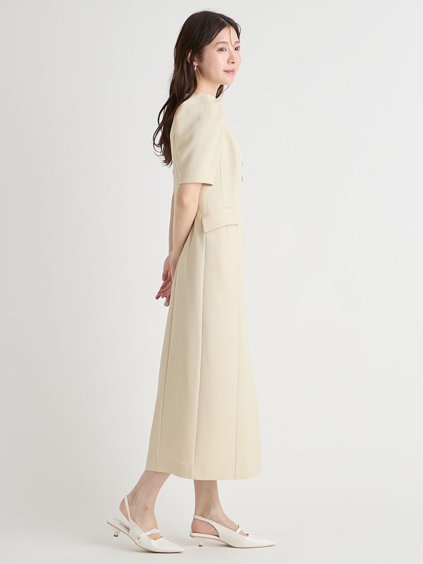 洗える】スクエアネックタイトワンピース(デイリーワンピース)｜DRESS