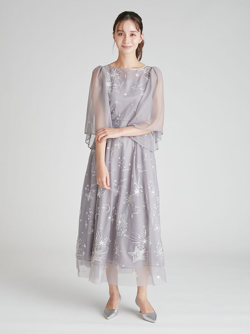 YUMI KATSURA for CELFORD】コラボスターリーチュールドレス(マキシ