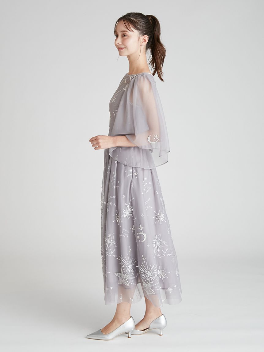 YUMI KATSURA for CELFORD】コラボスターリーチュールドレス(マキシ