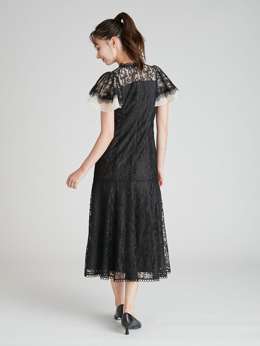 フレアスリーブレースマーメイドドレス(オケージョンドレス)｜DRESS