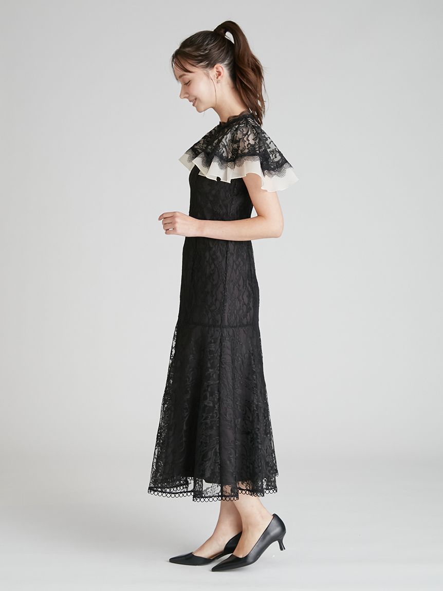 フレアスリーブレースマーメイドドレス(オケージョンドレス)｜DRESS