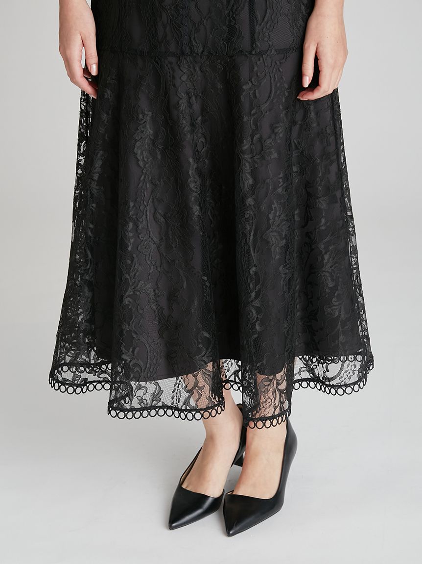 フレアスリーブレースマーメイドドレス(オケージョンドレス)｜DRESS