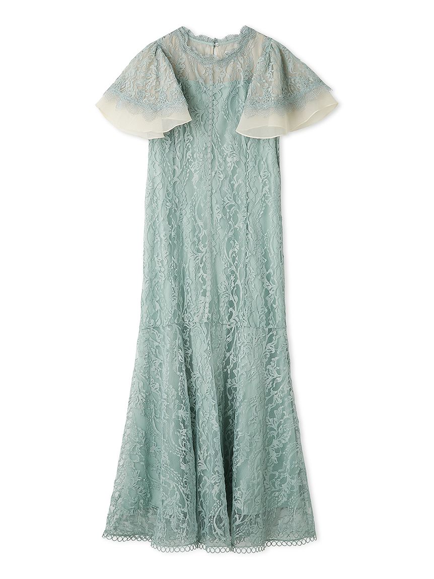 フレアスリーブレースマーメイドドレス(オケージョンドレス)｜DRESS