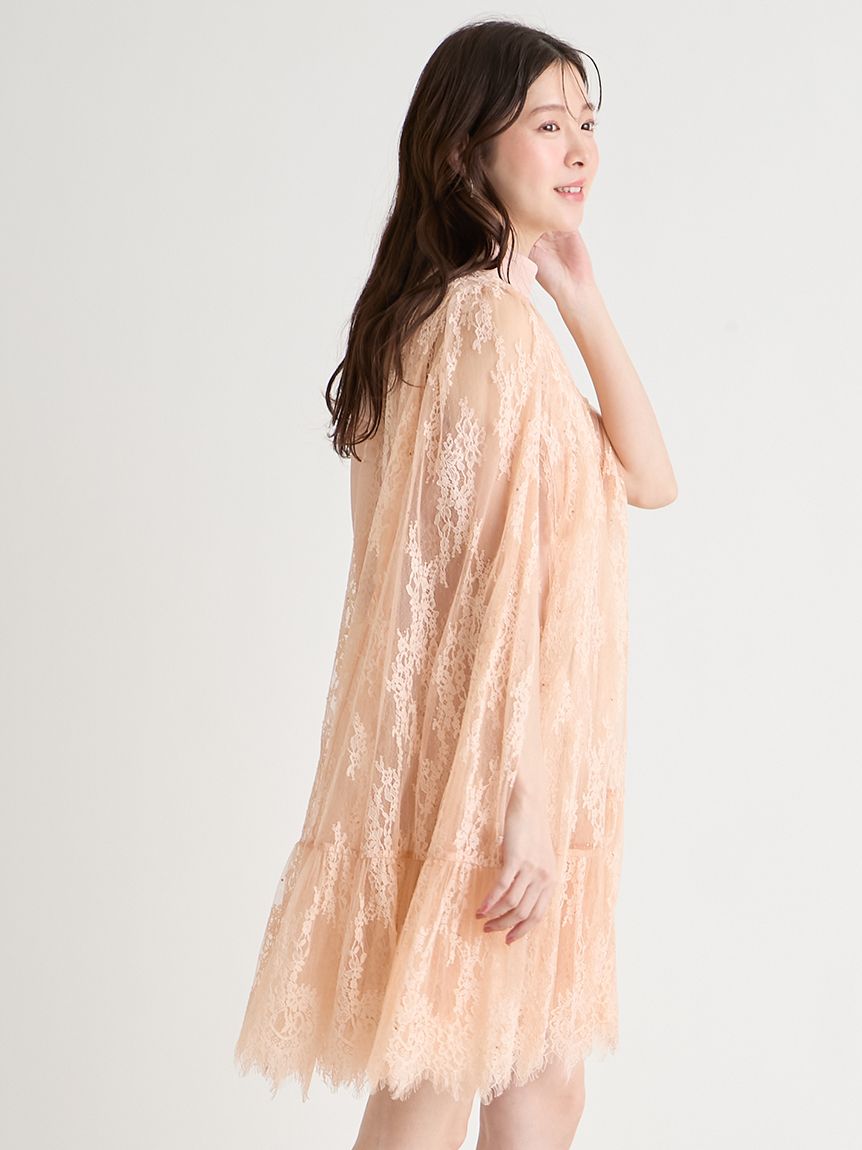 バックリボンレースケープドレス(オケージョンドレス)｜DRESS（ドレス