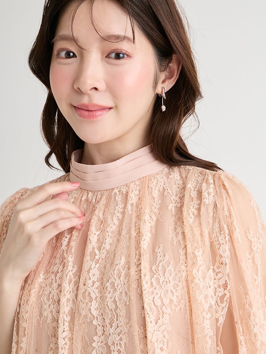 バックリボンレースケープドレス(オケージョンドレス)｜DRESS（ドレス