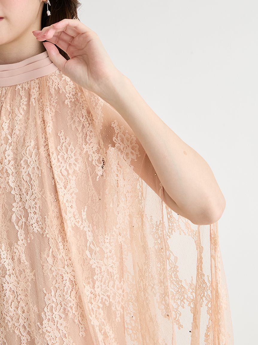 バックリボンレースケープドレス(オケージョンドレス)｜DRESS（ドレス