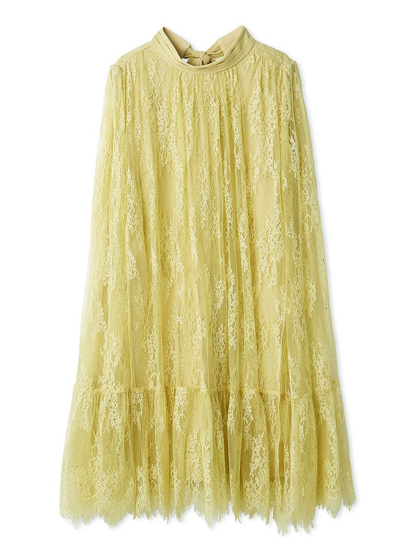 バックリボンレースケープドレス(オケージョンドレス)｜DRESS（ドレス